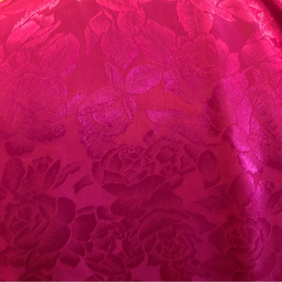 Vintage Victoria’s Secret pink and blue floral rose robe gold label One Size - Picture 8 of 10